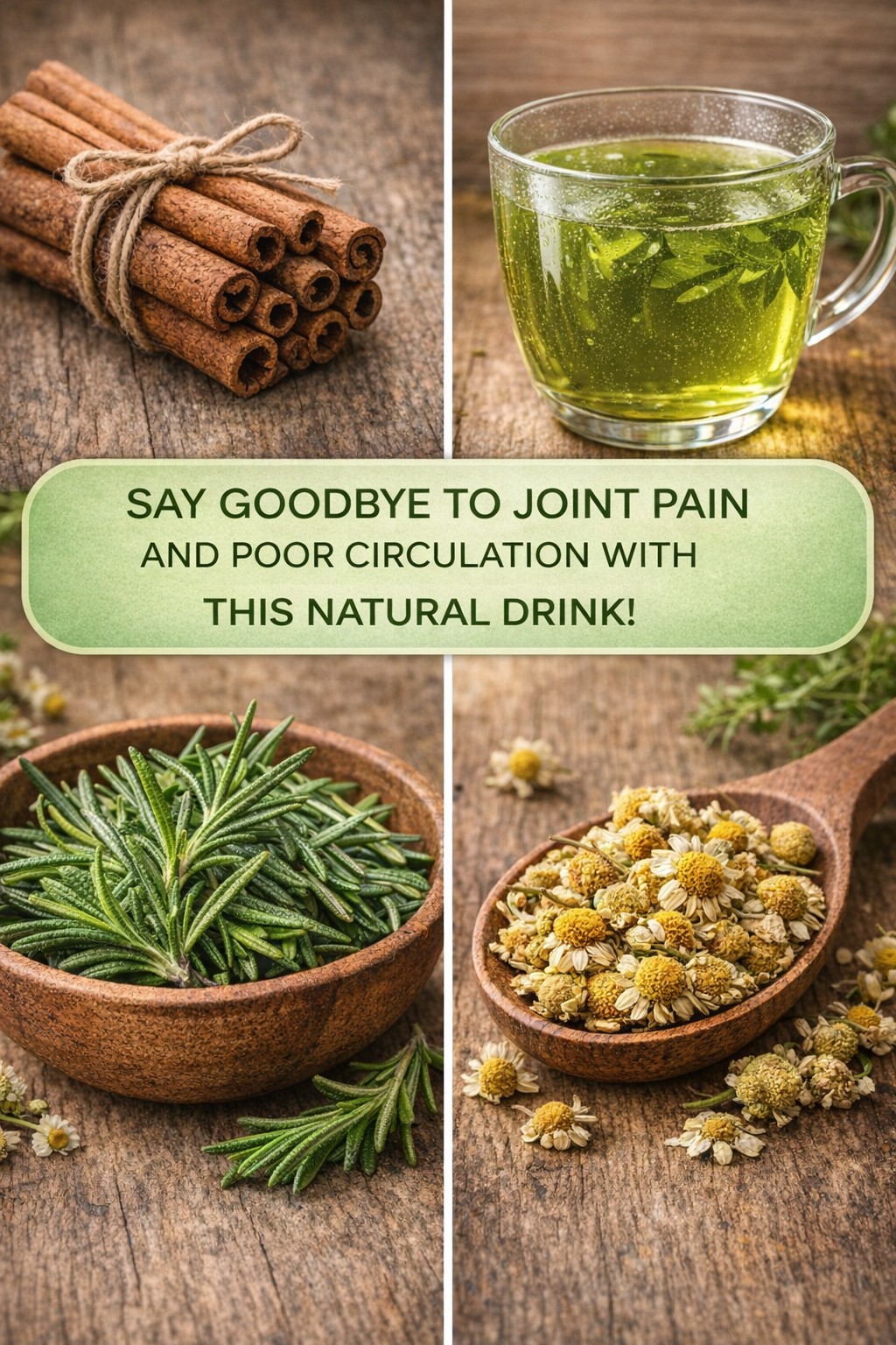 Miraculous Recipe of Chamomile, Rosemary, and Cinnamon for Arthritis and Poor Circulation