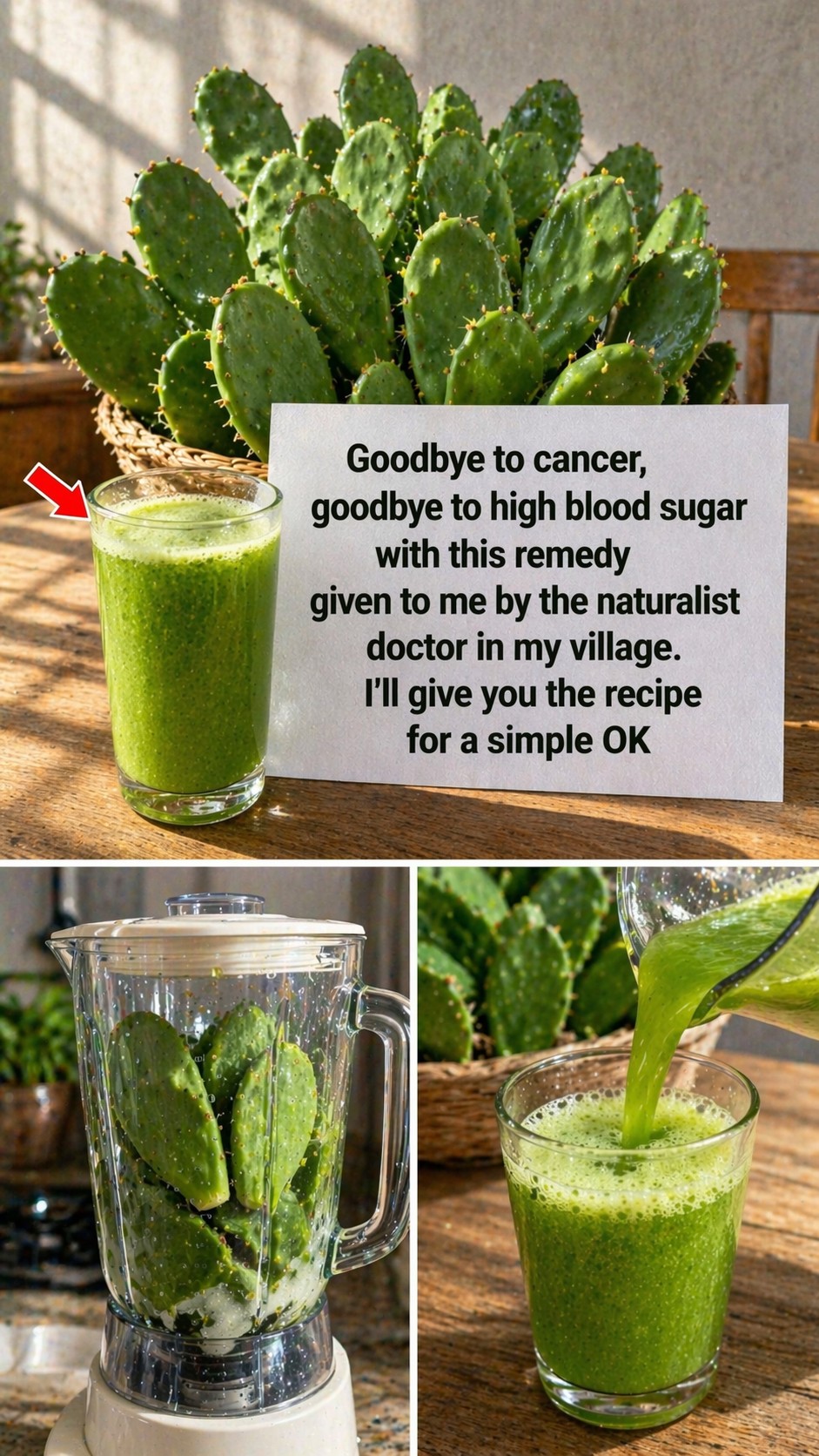 Goodbye Cancer and High Blood Sugar: The Power of Nopal and Lemon, as Recommended by My Naturopathic Doctor!