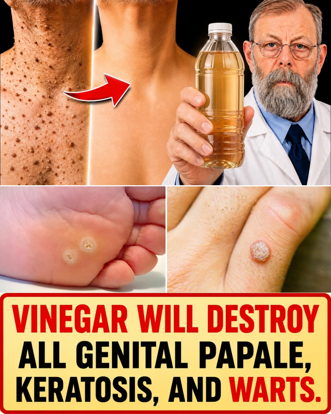 Vinegar for Genital Papules, Keratosis, and Warts: What It Can and Cannot Do