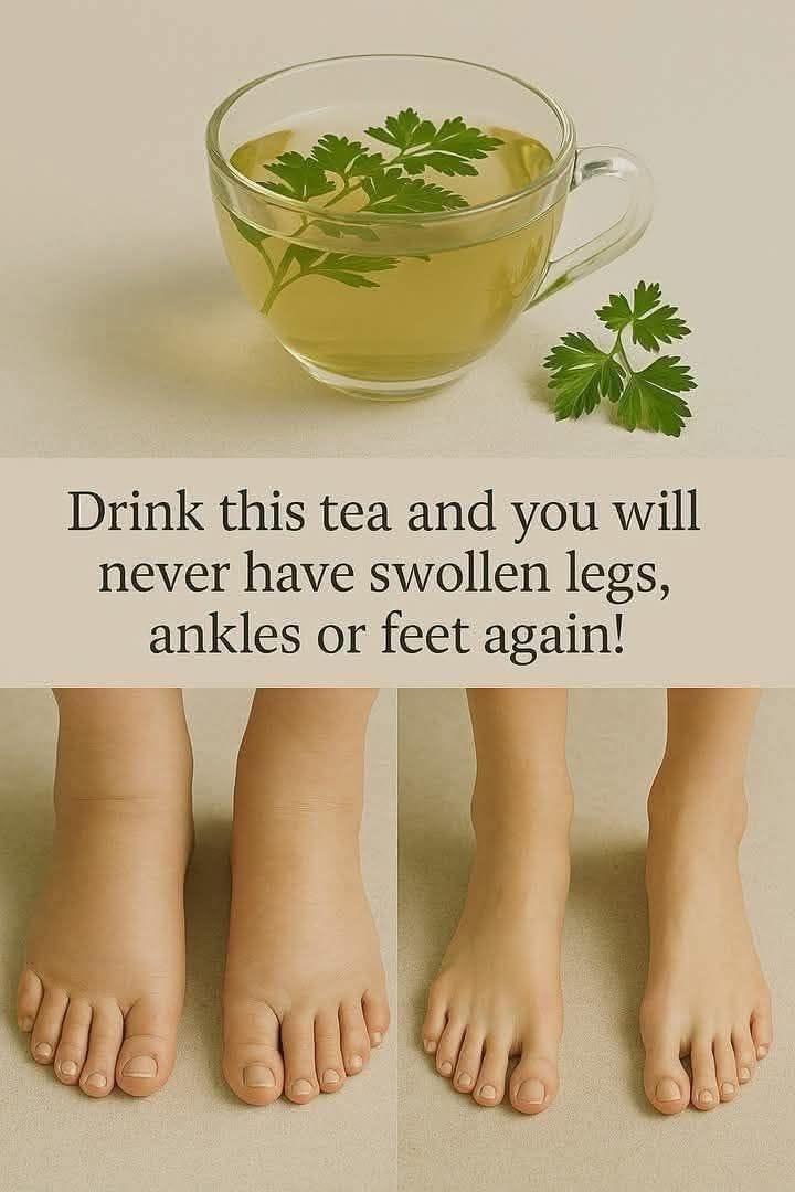 he Power of Parsley Tea: Natural Relief for Swelling in Legs, Ankles, and Feet