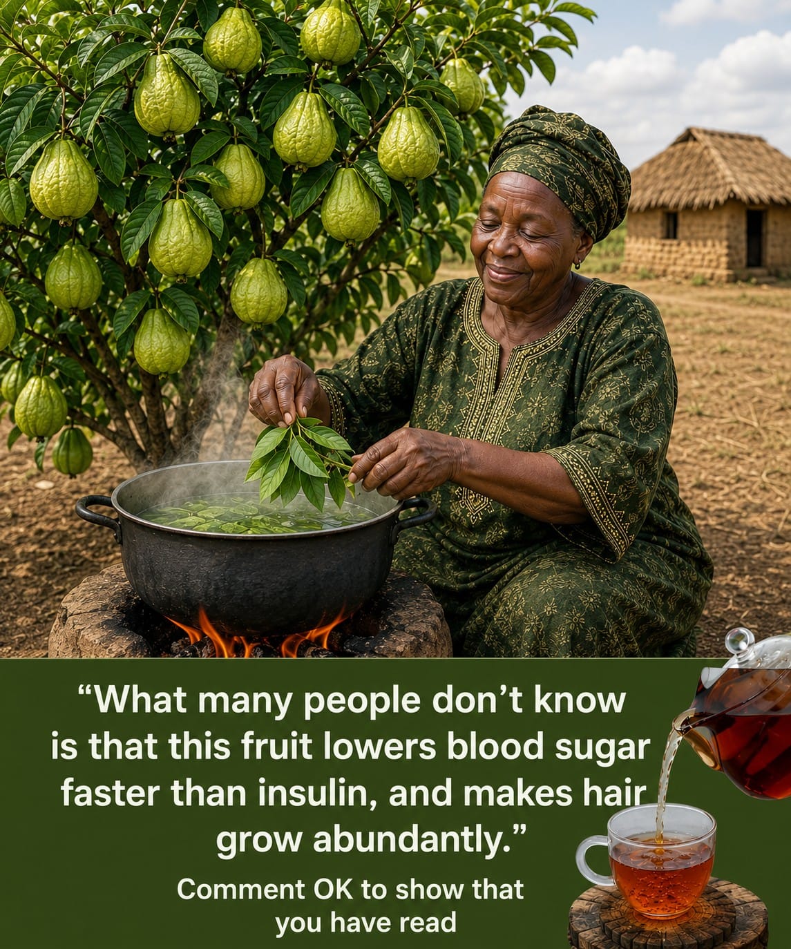 Guava Leaf Tea Forces Blood Sugar Down and Wakes Up Hair Follicles