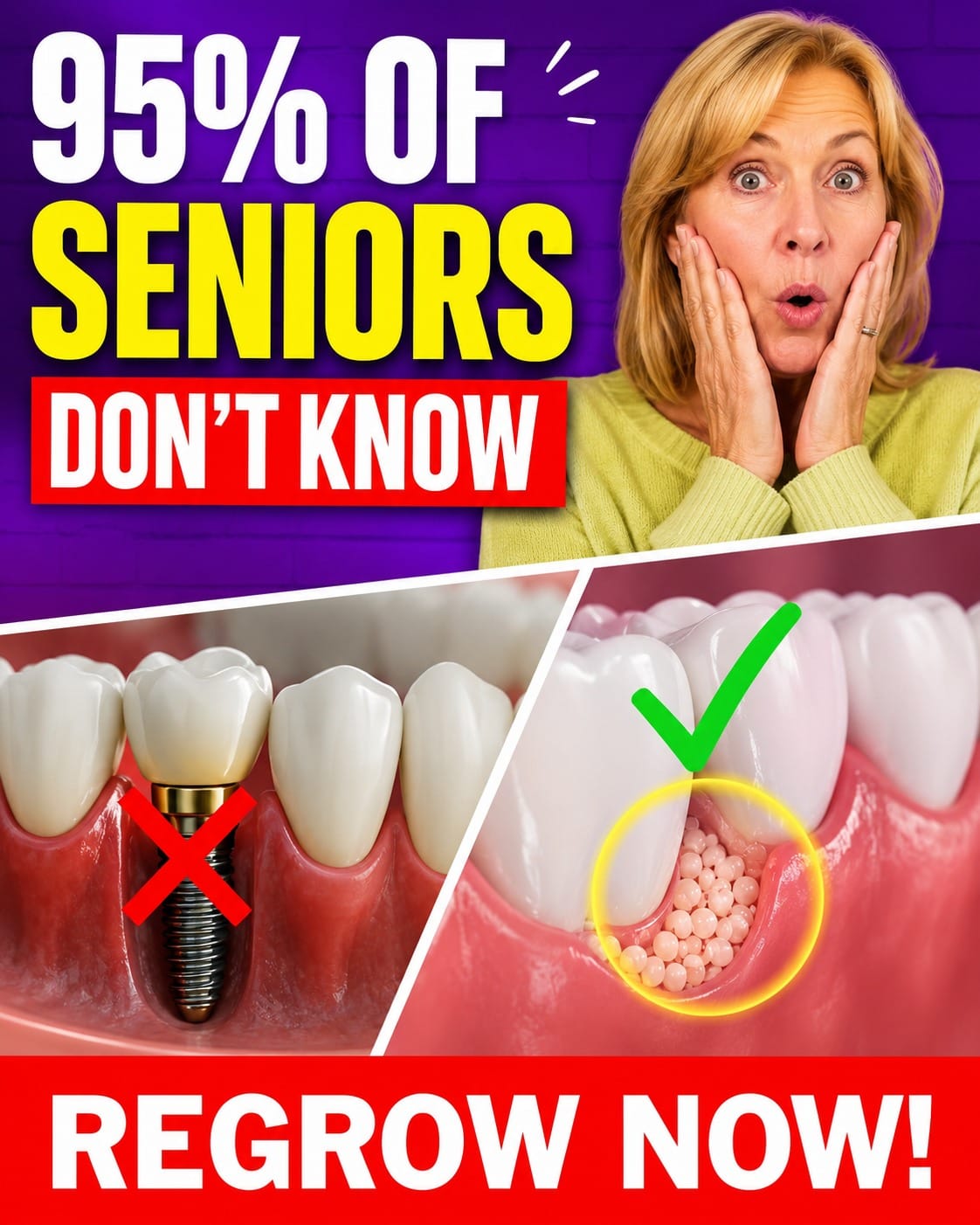 Most Seniors Over 60 Don’t Know This About Regrowing Teeth