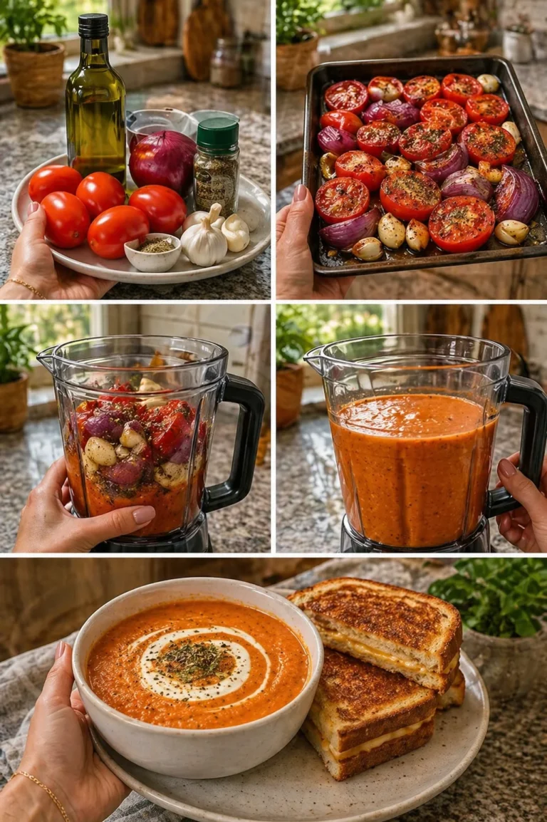 Creamy Roasted Tomato Garlic Soup