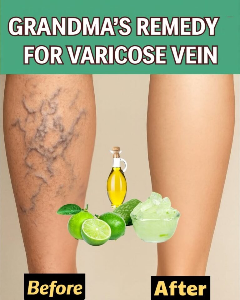 Grandma’s Remedy for Varicose Veins: A Natural Recipe with Aloe Vera, Apple Cider Vinegar, and Lemon