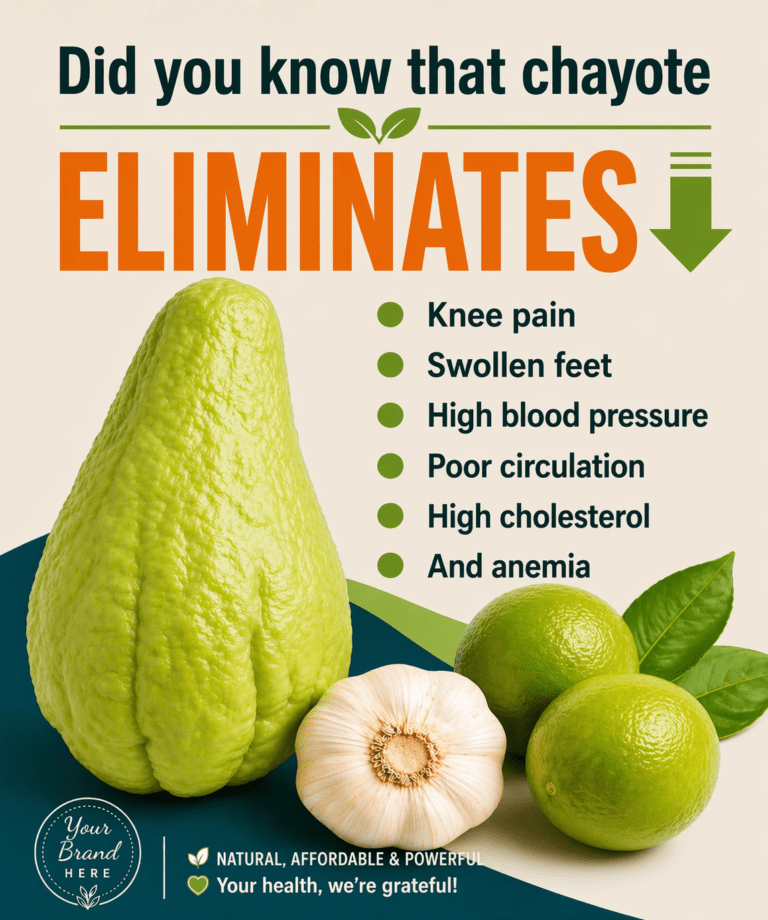 Chayote, Garlic, and Lemon: The Natural Secret for Better Circulation and Joint Health