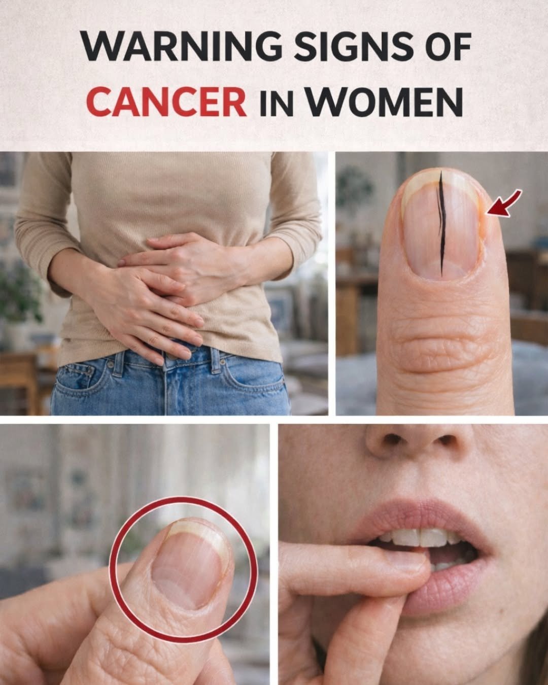 14 Warning Signs of Cancer Women Should Never Ignore