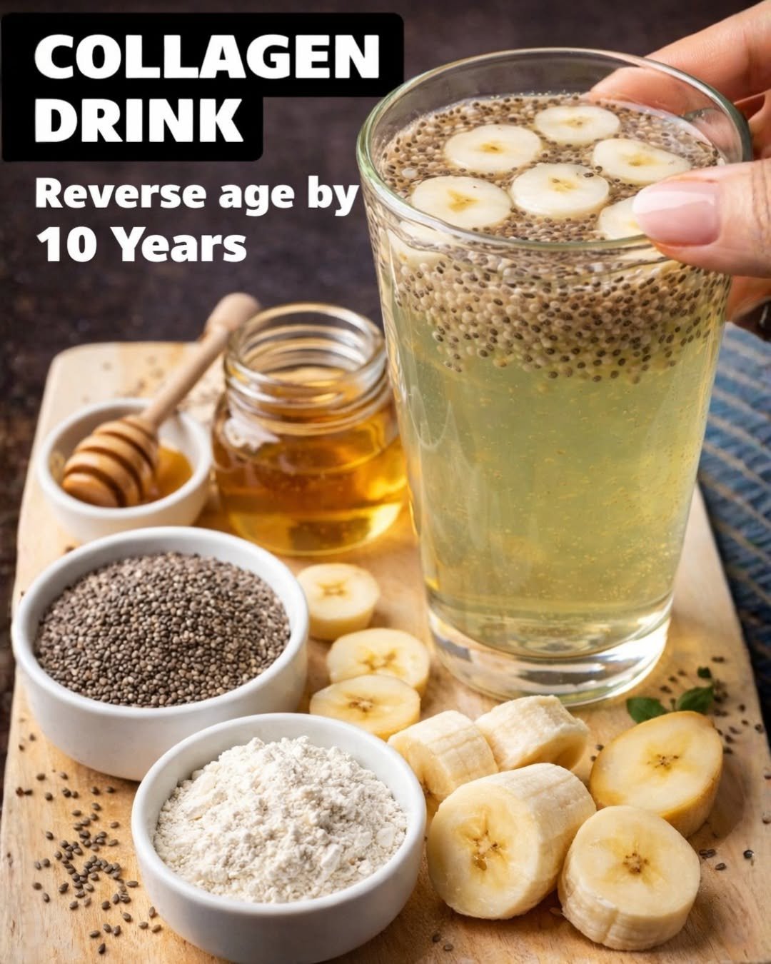 Clove & Chia Collagen Drink: A Natural Beauty Tonic for Young, Glowing Skin