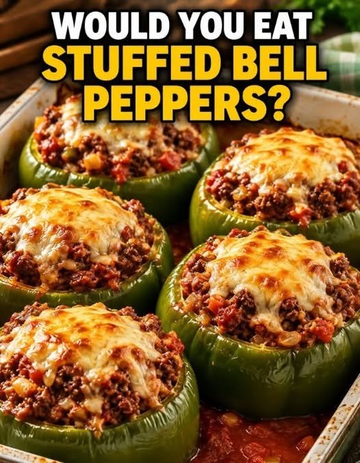 Slow Cooker Beef and Rice Stuffed Peppers