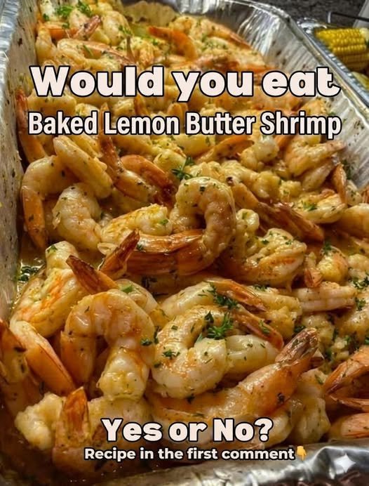 Lemon Butter Baked Shrimp