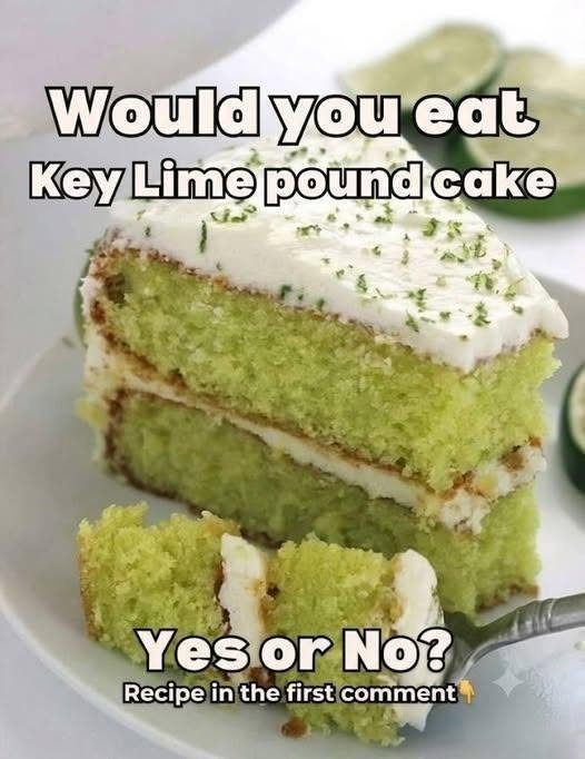 Key Lime Pound Cake with Key Lime Glaze