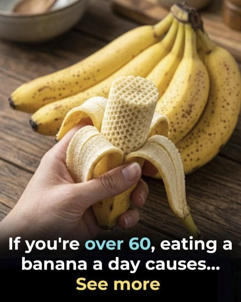 If you’re over 60, eating a banana a day causes…