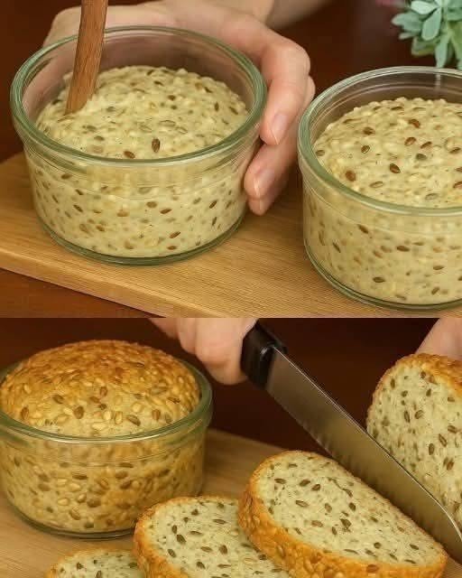 Bread in a Jar in Minutes — No White Flour, No Yeast, No Sugar