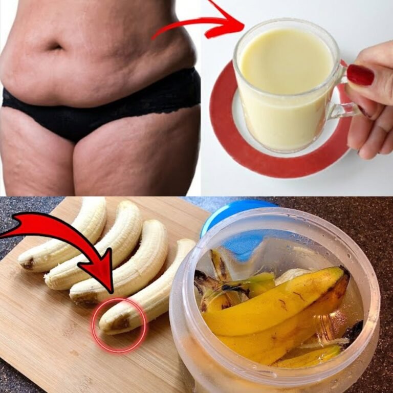 Drink This for 3 Days & Watch Belly Fat Melt – Banana Peel & Lemon Detox!