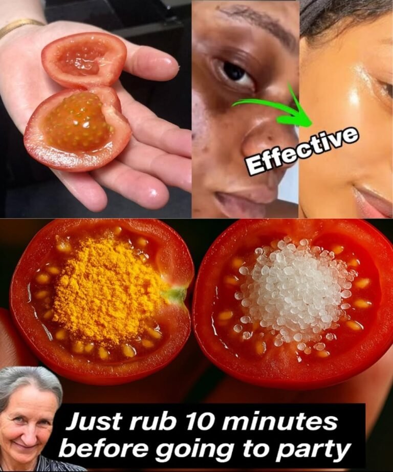 ✨ DIY Tomato, Turmeric & Sugar Scrub for Naturally Glowing Skin