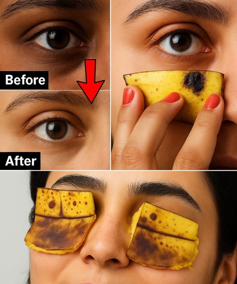 🍌 I Put Banana Peel Under My Eyes for 7 Days—Here’s What Actually Happened