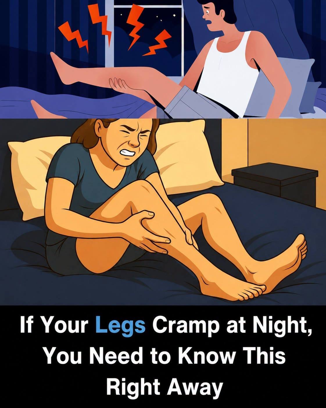 If Your Legs Cramp at Night, Don’t Ignore It: What Your Body May Be Trying to Tell You