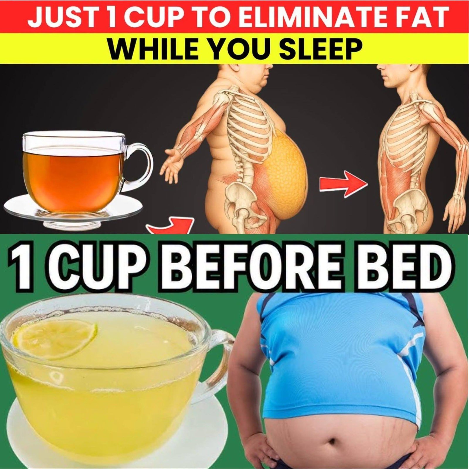 Forget Green Tea: Drink This to Burn Belly Fat While Sleeping
