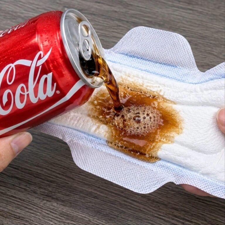Billions of People Don’t Know This Secret! Pour Coca Cola on Old Sanitary Pads and See What Happens