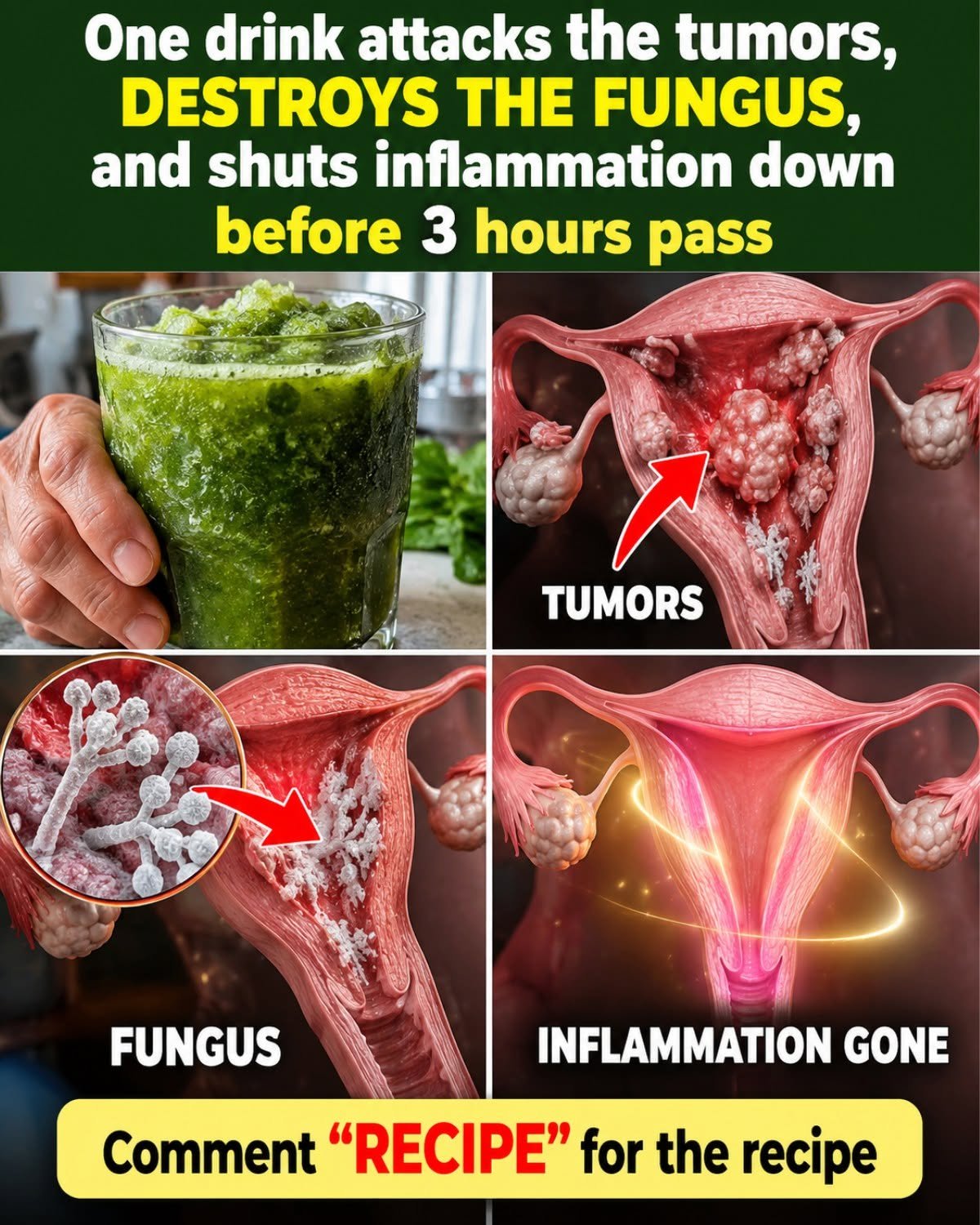 This Green Drink Triggers a Tumor-Hostile, Fungus-Killing Body Sweep