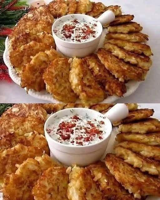 crispy potato fritters