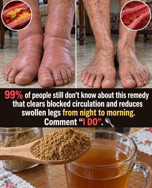 Swollen Legs Every Night: The Simple One-Spoon Habit Practiced by Many Seniors