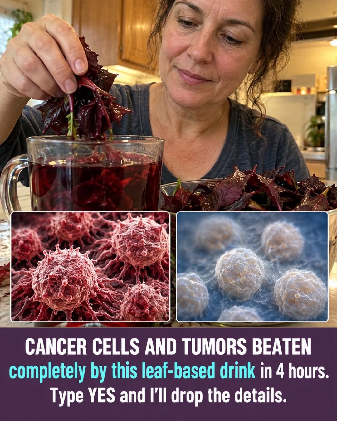 This leaf drink destroys cancer cells and eliminates tumors