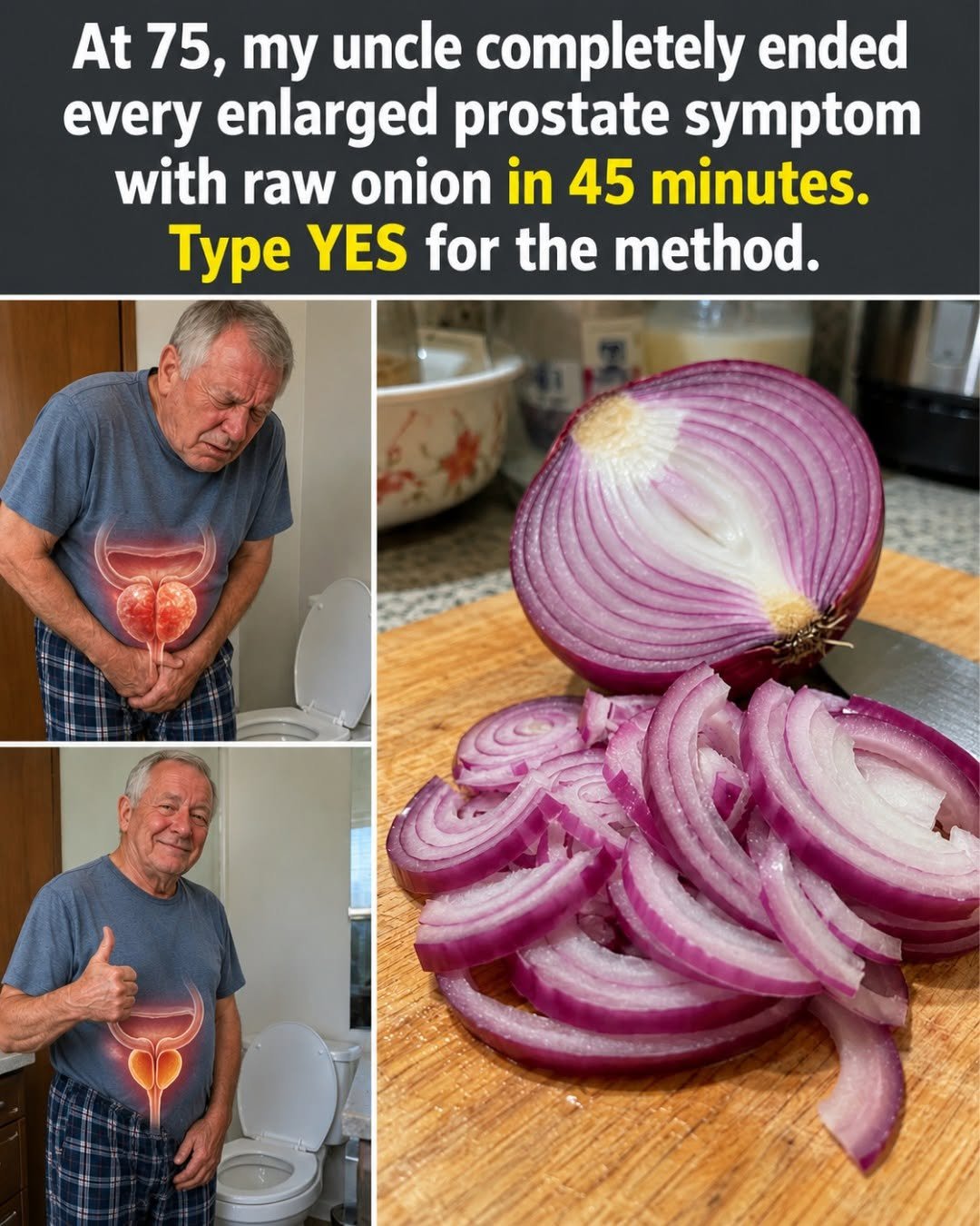 Red Onion for Enlarged Prostate Pressure: The Simple Meal Habit Men Over 50 Keep Overlooking