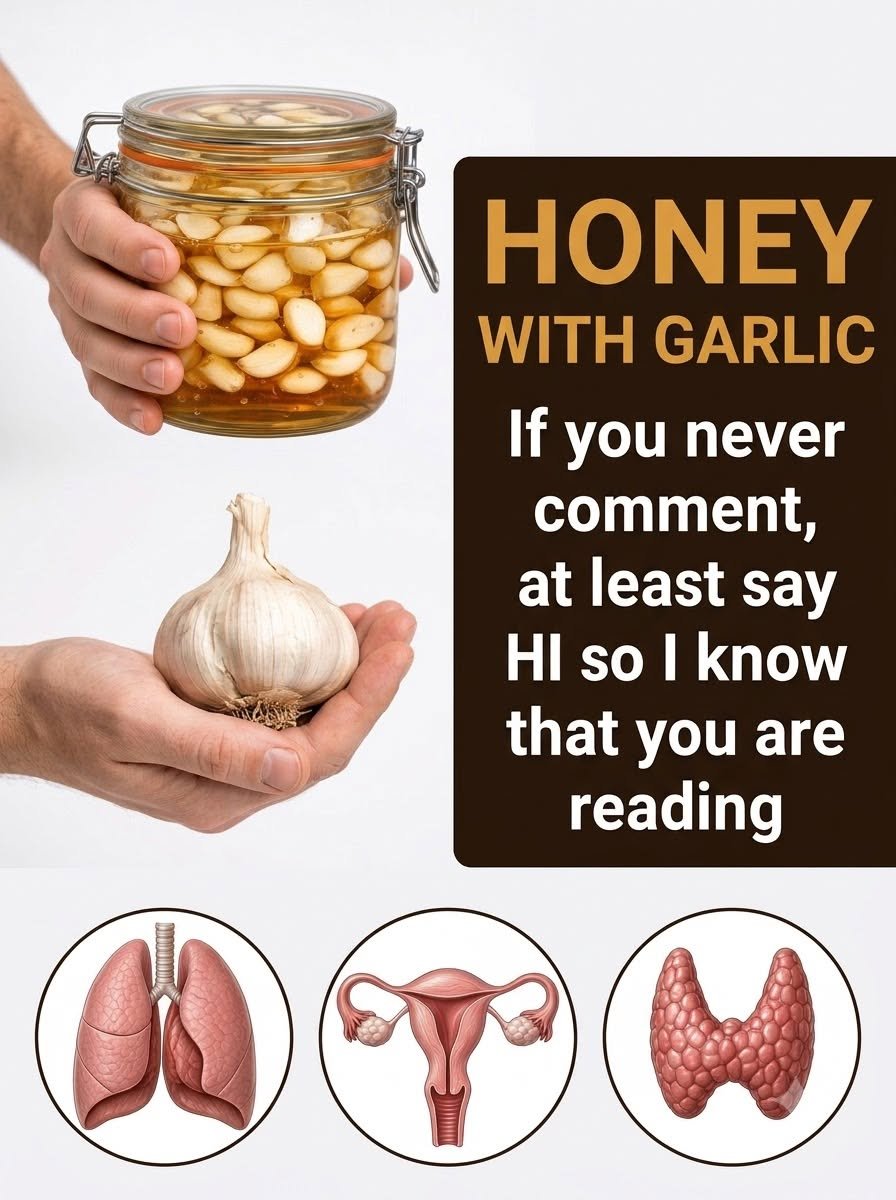 Mix vinegar, garlic, and honey